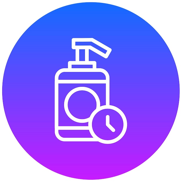 Ilustración del vector del temporizador para el lavado de manos