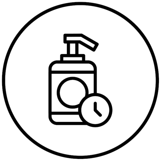 Ilustración del vector del temporizador para el lavado de manos
