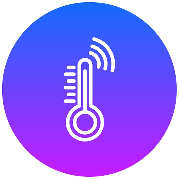 Ilustración del vector del termostato