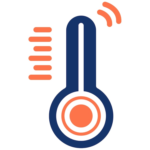 Ilustración del vector del termostato