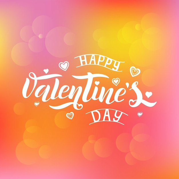 Ilustración de vector de texto de feliz día de san valentín para tarjeta de felicitación, plantilla de banner. cartel de tipografía de letras de feliz día de san valentín.