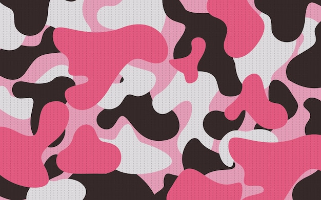 Vector ilustración de vector de textura de camuflaje rosa