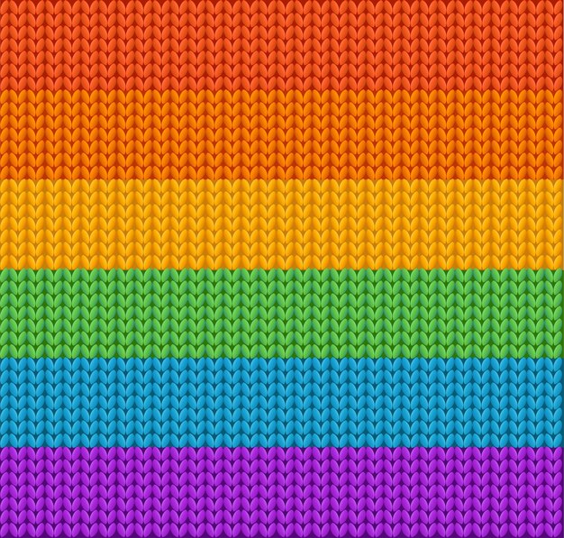Ilustración de Vector de textura de lana de arco iris de fondo de punto