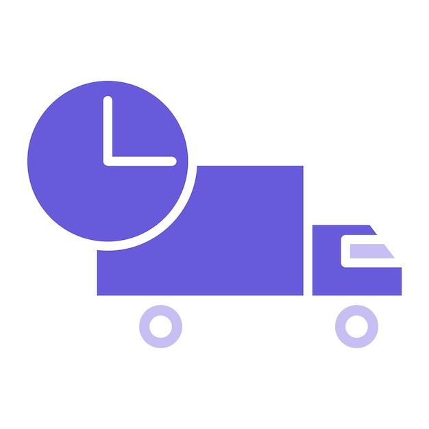 Ilustración del vector de tiempo de entrega