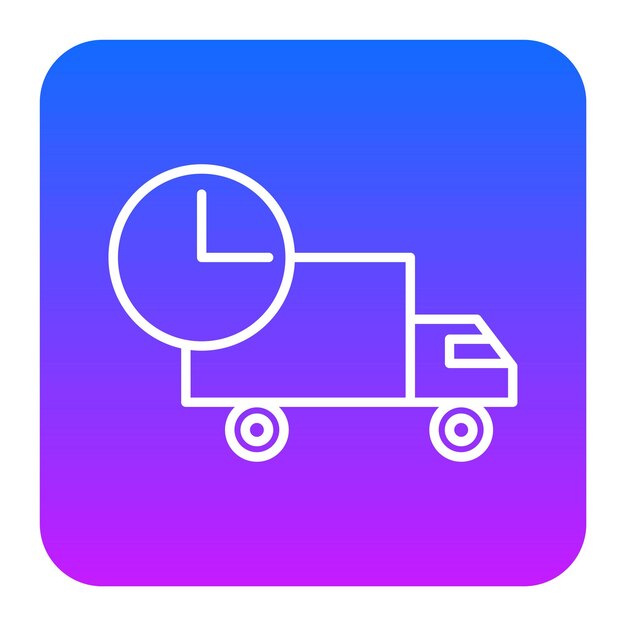 Ilustración del vector de tiempo de entrega