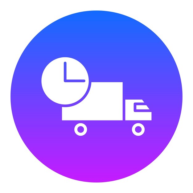 Ilustración del vector de tiempo de entrega