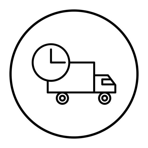 Ilustración del vector de tiempo de entrega