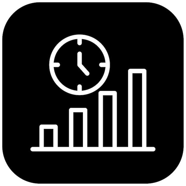 Ilustración del vector de tiempo de la inversión
