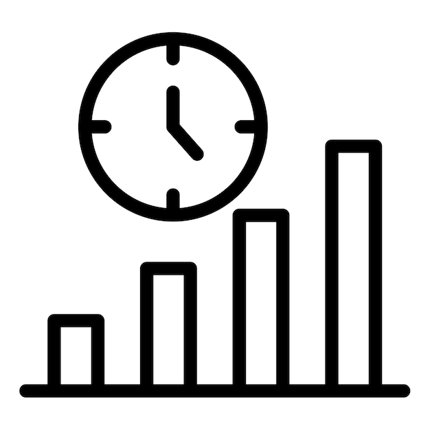 Ilustración del vector de tiempo de la inversión