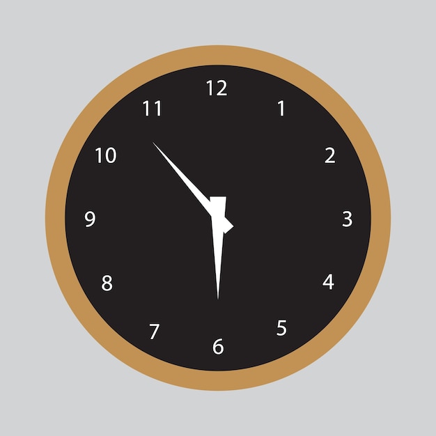 Ilustración del vector de tiempo y reloj