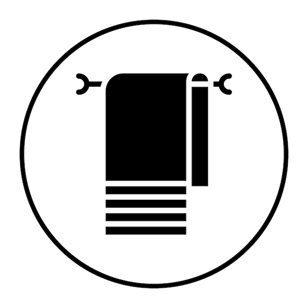 Ilustración del vector de la toalla de baño