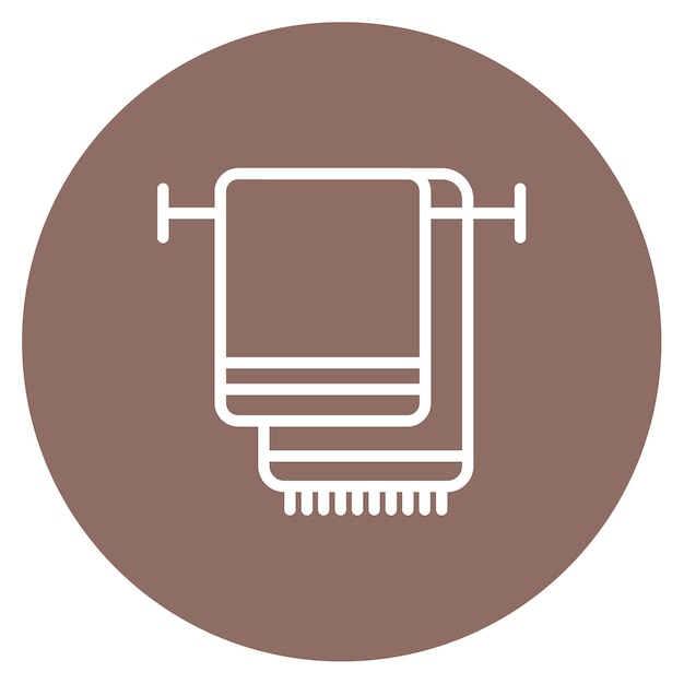 Ilustración del vector de la toalla de baño