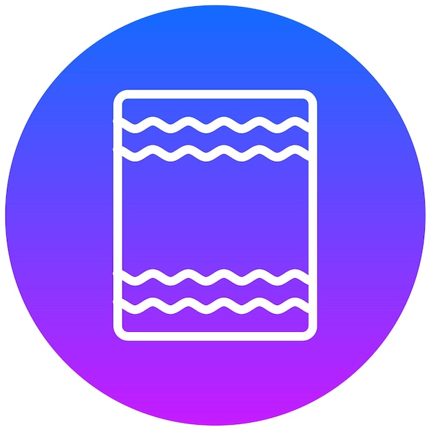 Ilustración del vector de la toalla de playa
