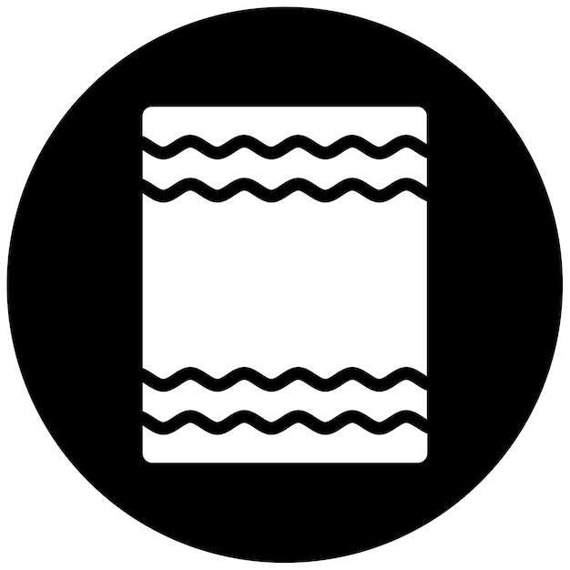 Ilustración del vector de la toalla de playa