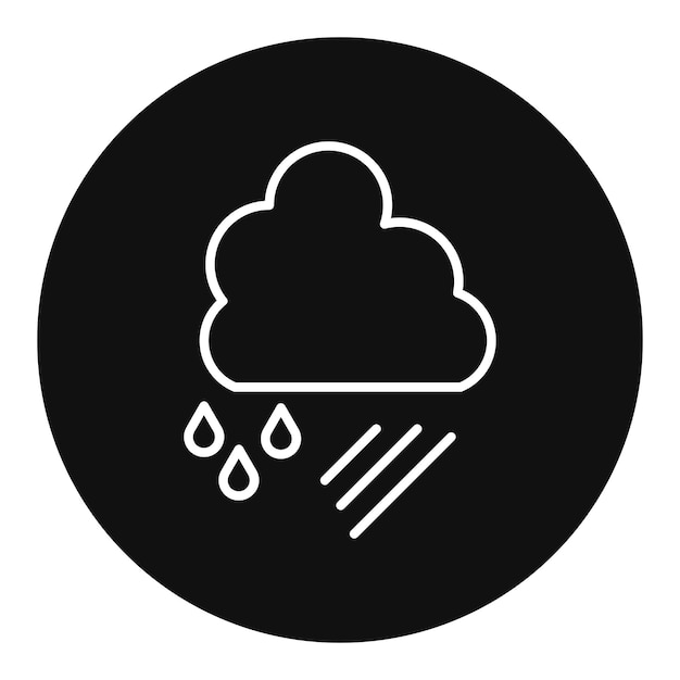 Ilustración del vector de la tormenta de granizo