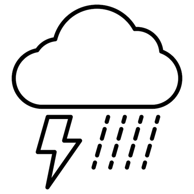 Ilustración del vector de la tormenta