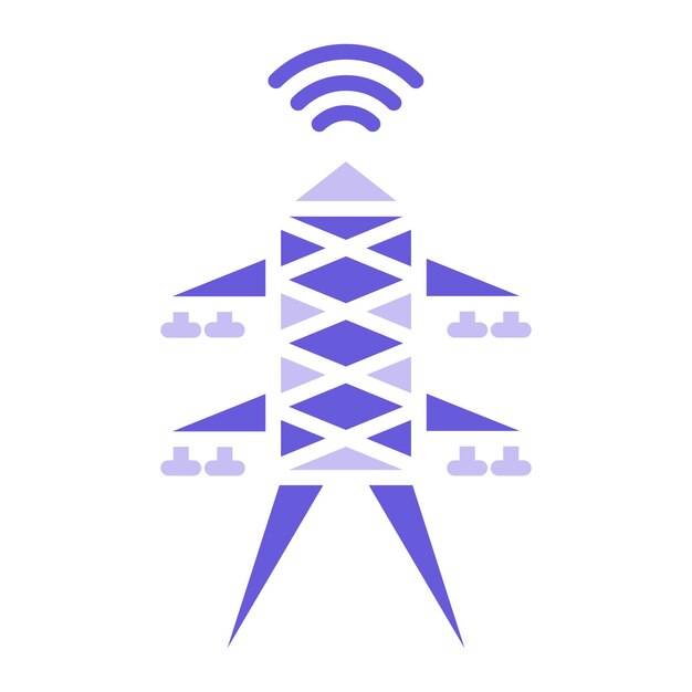 Ilustración del vector de la torre de señal