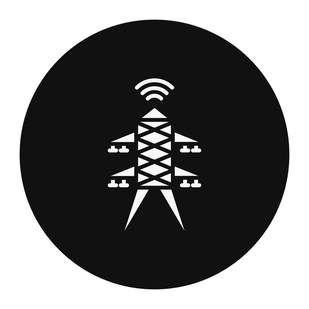 Ilustración del vector de la torre de señal