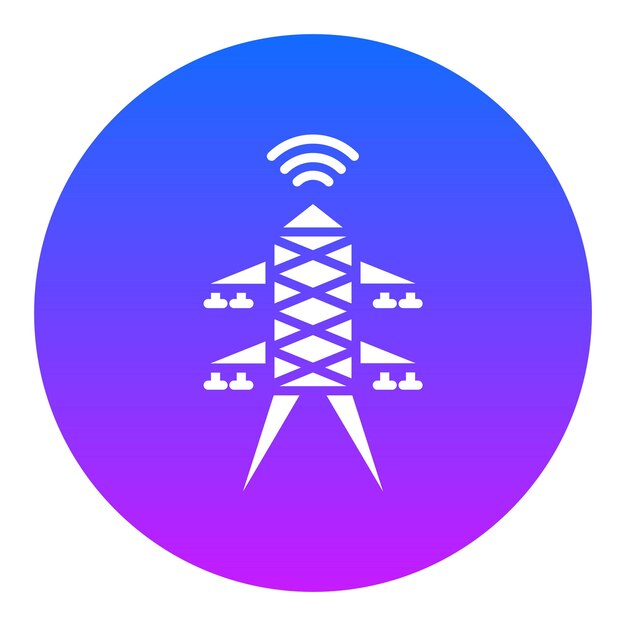 Ilustración del vector de la torre de señal