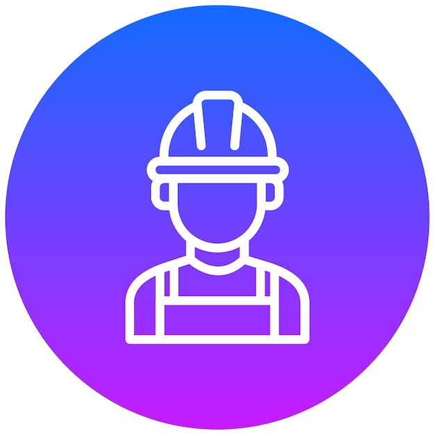 Ilustración del vector del trabajador masculino