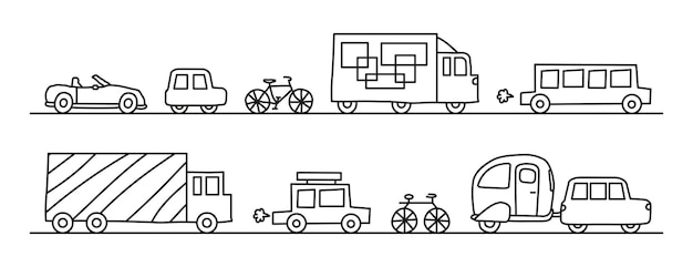 Ilustración de vector de tráfico