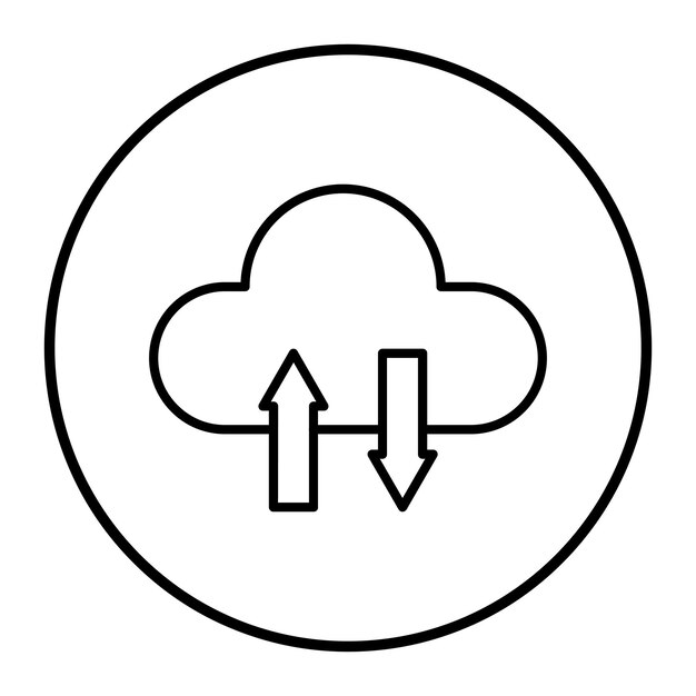 Ilustración del vector de transferencia de datos de red