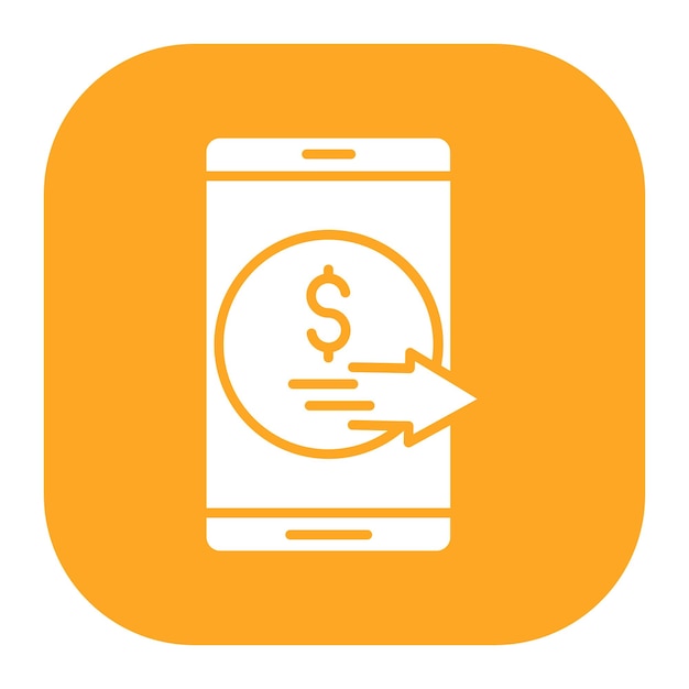 Ilustración del vector de transferencia de dinero