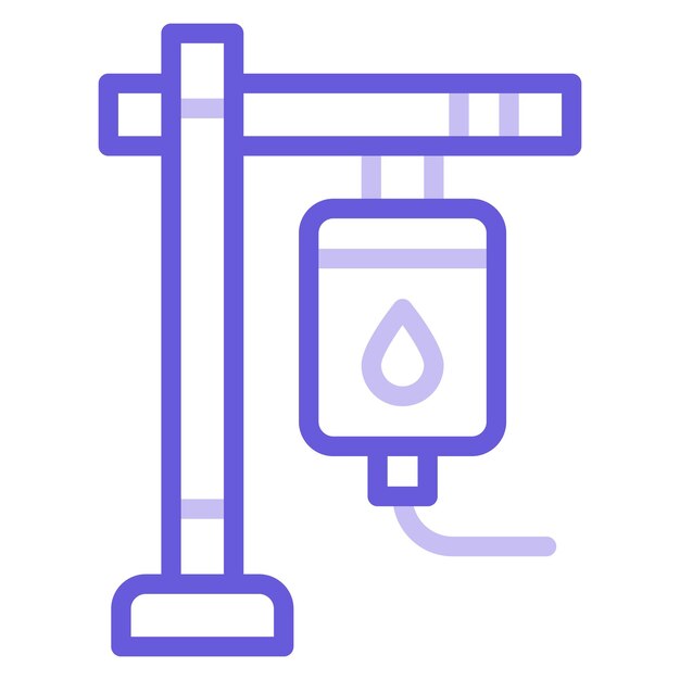 Ilustración del vector de la transfusión de sangre