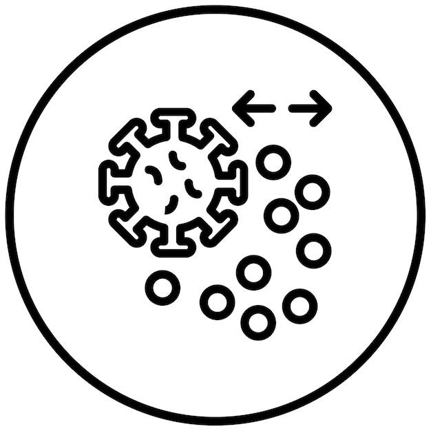 Ilustración del vector de transmisión de la enfermedad