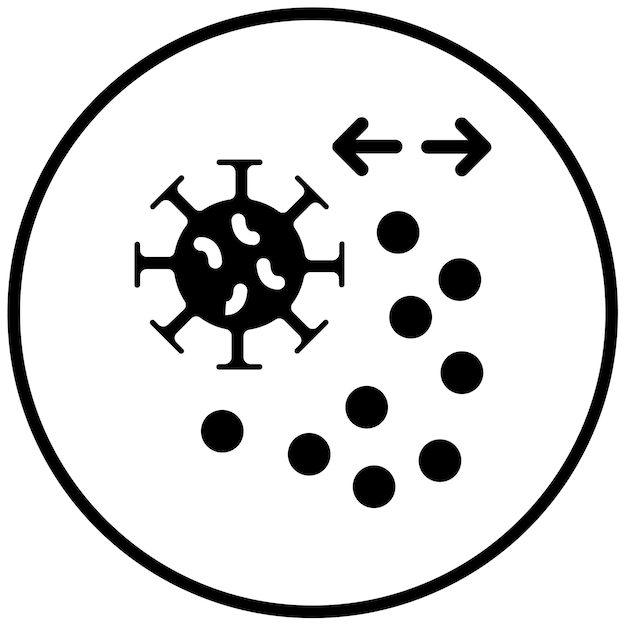 Ilustración del vector de transmisión de la enfermedad