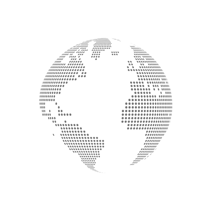 Vector ilustración de vector transparente de cristal punteado blanco globo