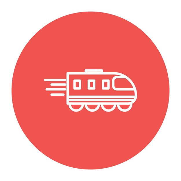 Ilustración del vector del tren de alta velocidad