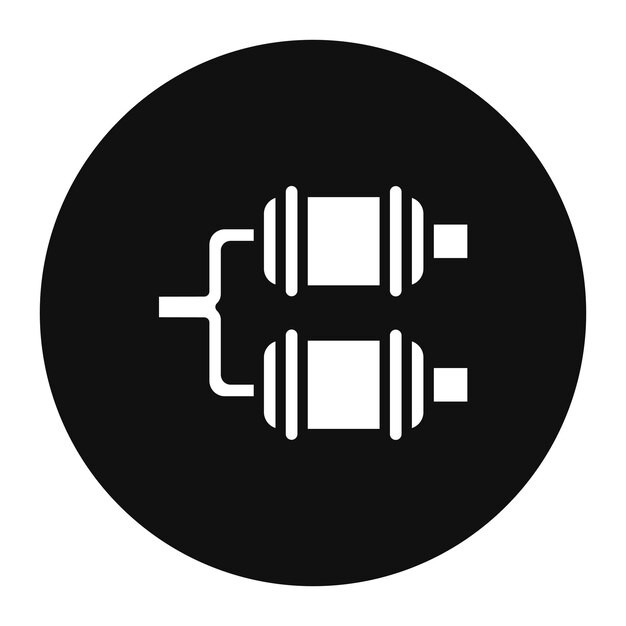 Ilustración del vector del tubo de escape