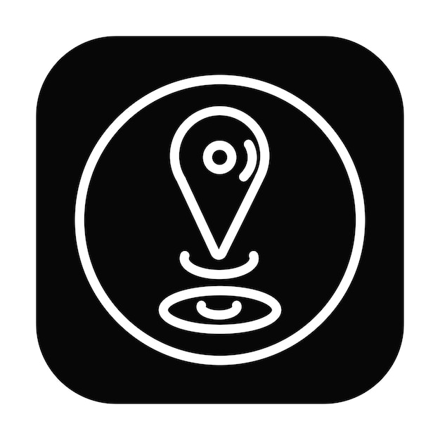 Ilustración del vector de ubicación actual