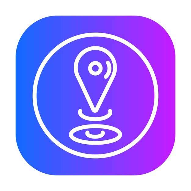 Ilustración del vector de ubicación actual