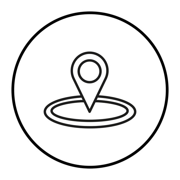 Ilustración del vector de ubicación de la entrega