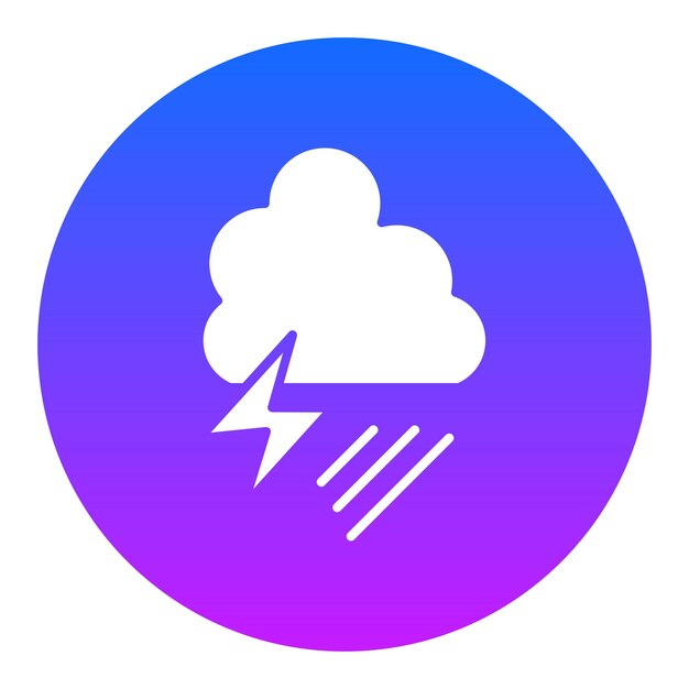 Ilustración del vector de ubicación de la tormenta