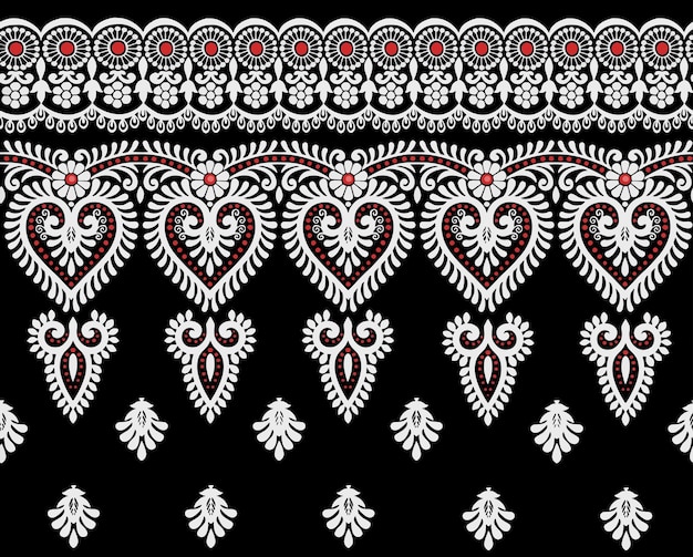 Ilustración de vector de ucraniano folklórico de patrones sin fisuras ornamento elemento de frontera étnica tradicional ucraniano bielorruso arte popular patrón de bordado de punto