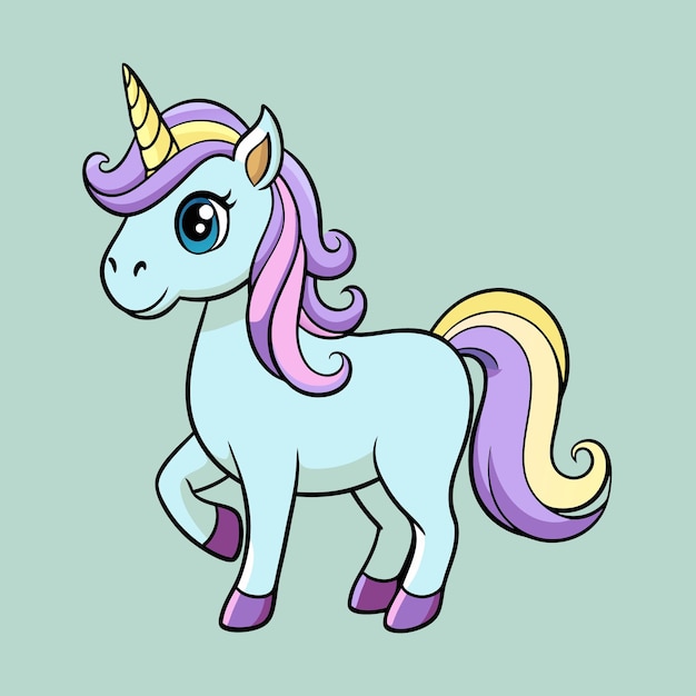 Ilustración de vector de unicornio