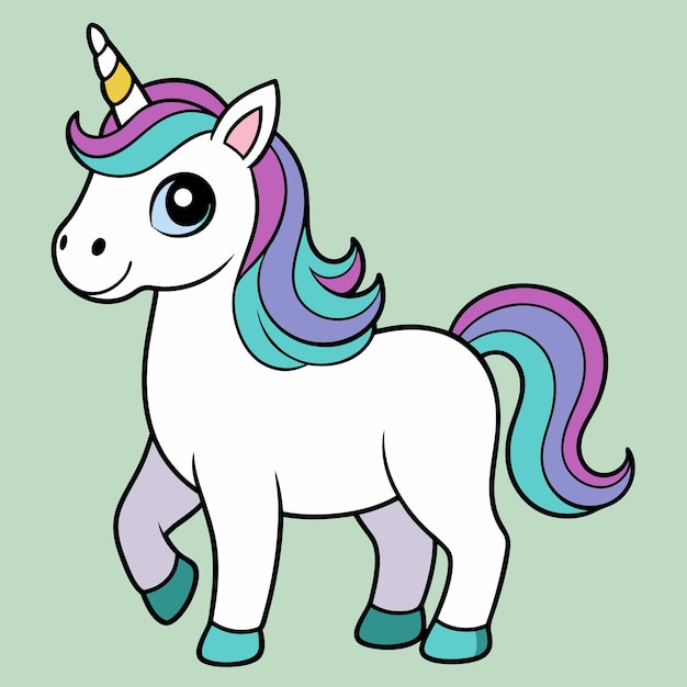 Ilustración de vector de unicornio