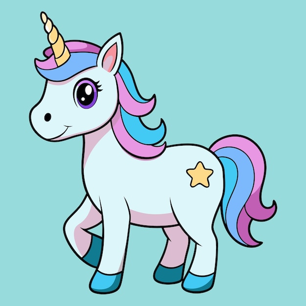 Ilustración de vector de unicornio