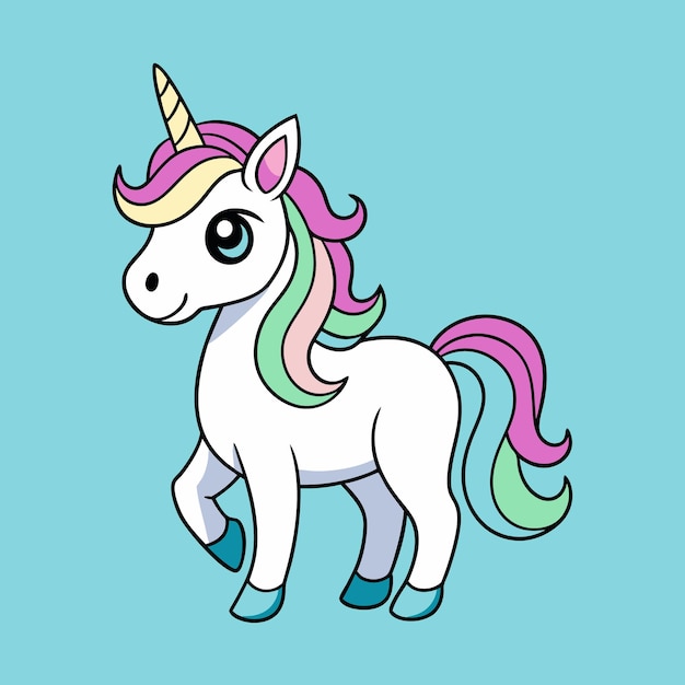 Ilustración de vector de unicornio