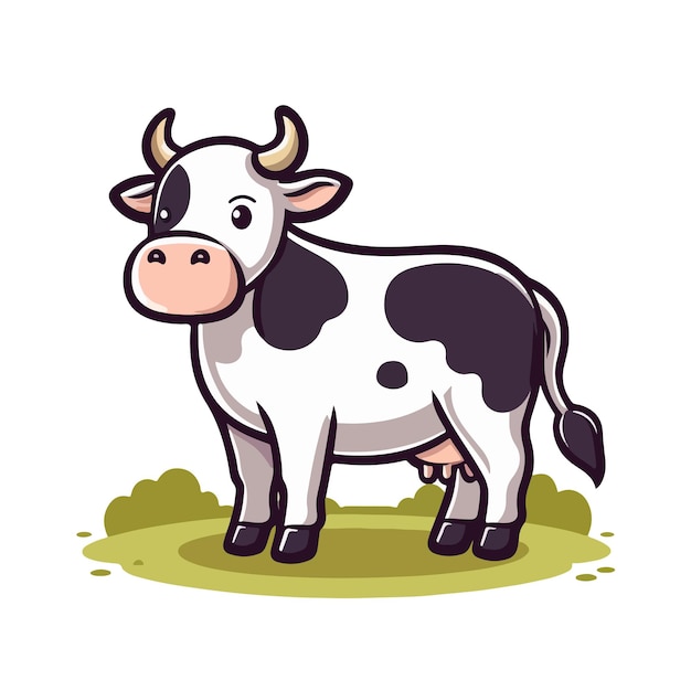 Ilustración de vector de vaca imagen generada por ai