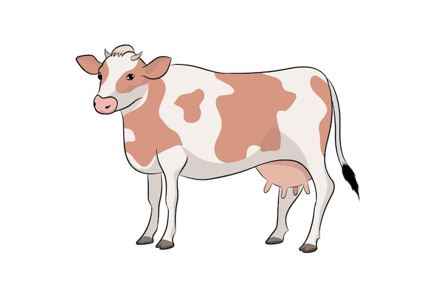 Ilustración del vector de la vaca