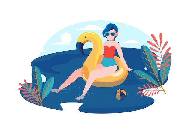 Ilustración de vector de vacaciones de primavera