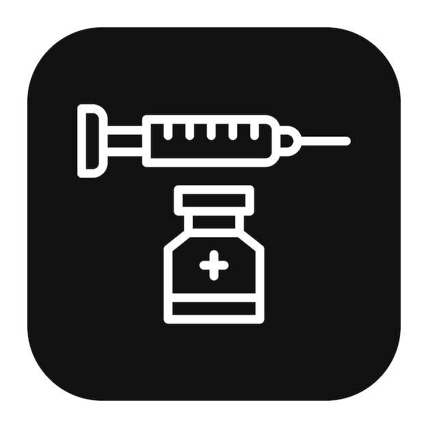 Ilustración del vector de la vacunación