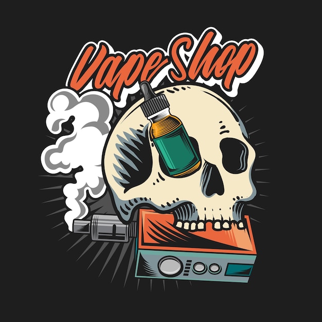 Vector ilustración de vector de vape vintage