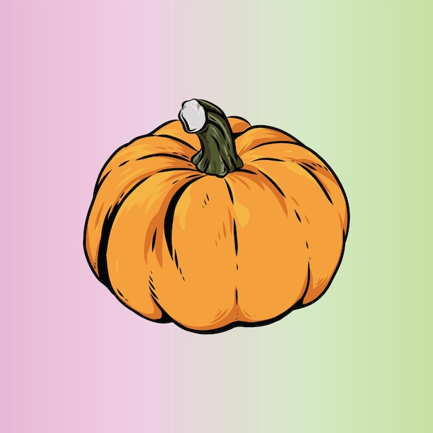 Vector ilustración de vector vegetal de calabaza