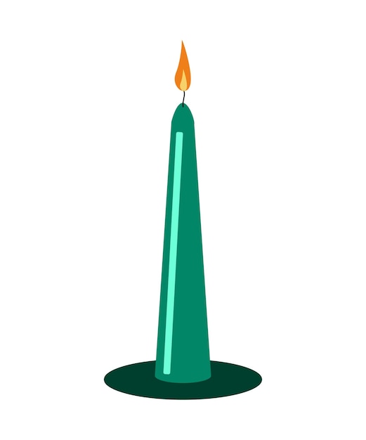 Ilustración de vector de vela de Navidad