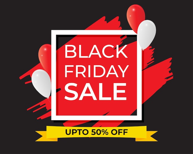 Ilustración de vector de venta de viernes negro